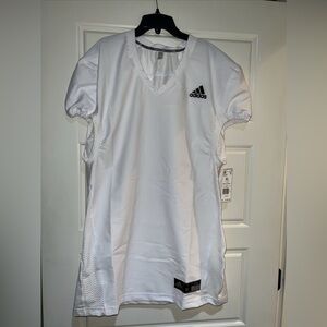 Adidas woven A1 practice jersey football white men xl new